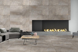 Керамогранит Avroria AS22-14 серо-бежевый камень / Grey 1200x600 карвинг