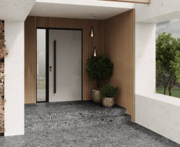 Керамогранит Чеппо Неро ПРО графитовый матовый структурный 2/b 60x60
