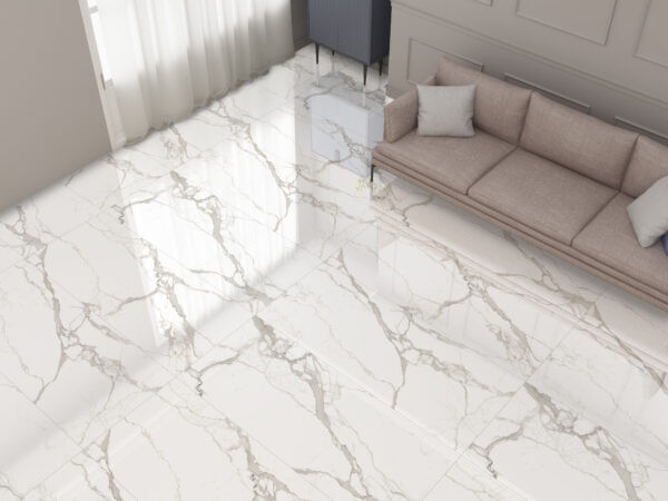 Керамогранит Maimoon Ceramica Слэб Статуарио Натурал Полированный/Slabs Statuario Natural Polish 120x280 см