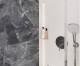 Керамогранит Джерико Неро чёрный матовый карвинг 60x120