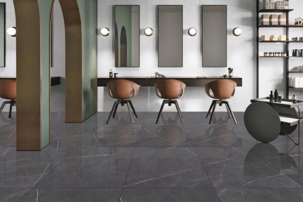Керамогранит Maimoon Ceramica Слэб Пьетра Неро Полированный/Slabs Pietra Nero Polish 120x280 см