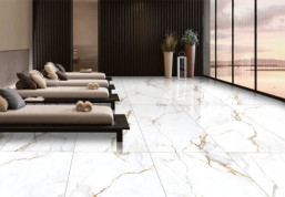 Керамогранит Maimoon Ceramica Слэб Аполло Вайт Полированный/Slabs Apollo White Polish 120x280 см
